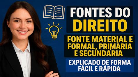 O Que E Fonte Material - 📚💡 FONTES DO DIREITO: FONTE MATERIAL E FORMAL, PRIMÁRIA E SECUNDÁRIA ...