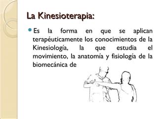 Kinesioterapia PPT