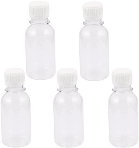 Amazon Uxcell Pcs Ml Clear Plastic Lab Seal Reagent Bottle