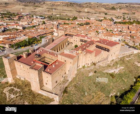 Sigüenza Castle, 11th century, Siguenza, Guadalajara, Spain Stock Photo ...