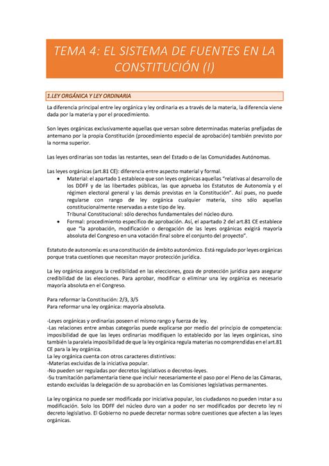 Tema Resumen Del Tema De Derecho Constitucional De La Uji Tema