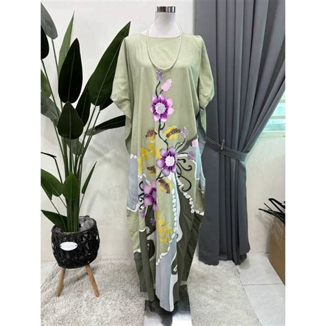 Kaftan Kelawar Batik Lukis Tangan Shopee Malaysia