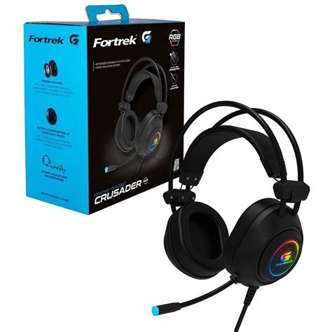 Fone De Ouvido Headset Gamer Crusader Fortrek Shopee Brasil