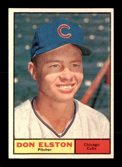 Topps Don Elston Nm Nm X Baseball Cards For Sale