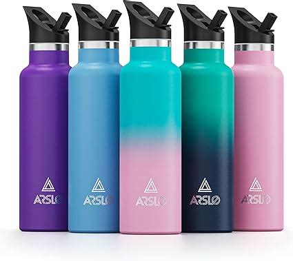 Arslo Stainless Steel Double Wall Water Bottles Vacuum Insulated