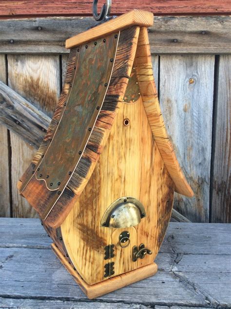 Unique Birdhouse Barnwood Teardrop Recycled Handmade Wedding Etsy