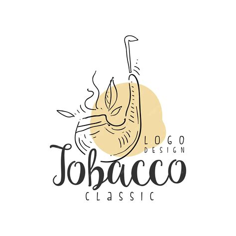 Premium Vector Tobacco Classic Logo Design Emblem Can Be Used For