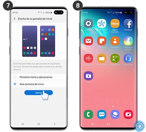 Galaxy S10 Cambiar El Diseño De La Pantalla De Inicio Samsung Co