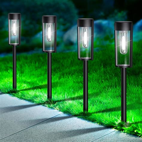 Letmy Solar Pathway Lights Outdoor Pack Solar Outdoor Lights Ip