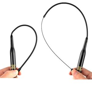 Hys Antenne T Lescopique Flexible Double Bande Vhf Uhf Mhz