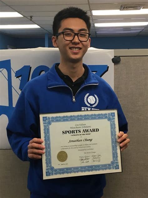 Con Edison Athlete Of The Week Hen Hud Tenniss Jonathan Chung