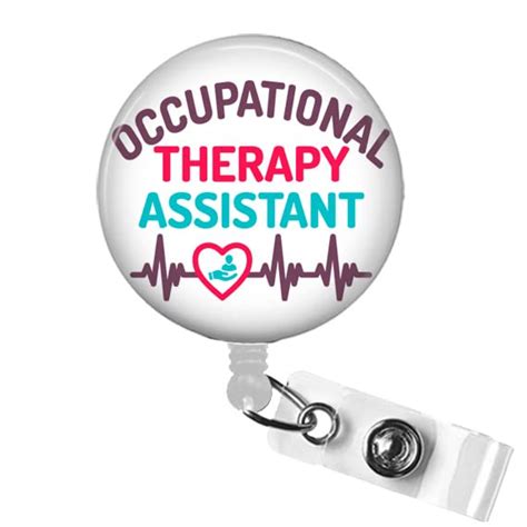 Amazon Occupational Therapy Assistant Badge Reel Ota Badge Holder