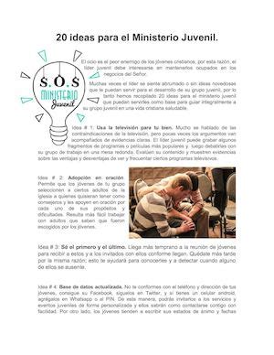 Calaméo 20 Ideas Para El Ministerio Juvenil