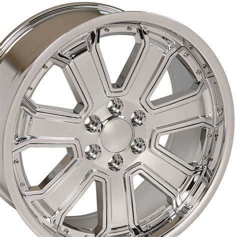 22 Wheel For Chevy Silverado Rim Cv93 22x95 Chrome Wheel