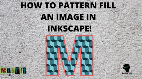 Inkscape How To How To Pattern Fill An Image Youtube