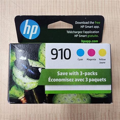 Genuine Hp 910 Tri Color Ink Cartridges Cyan Magenta Yellow Exp 05 2025 193015742222 Ebay