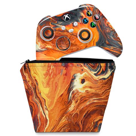 Kit Capa Case E Skin Xbox Series S X Controle Abstrato Pop Arte