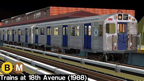 Openbve Virtual Railfanning B And M Trains At Th Avenue Youtube