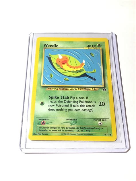 Weedle Neo Discovery Set Common Pokemon Card Unlimited