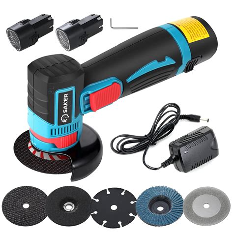 Saker Brushless Angle Grinder 12V 16800 RPM Cordless Grinder Cut Off