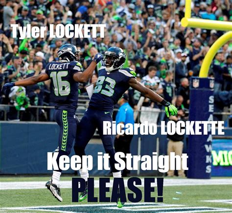 Tyler Lockett 16 Ricardo Lockette 83 Please Keep The E Where It