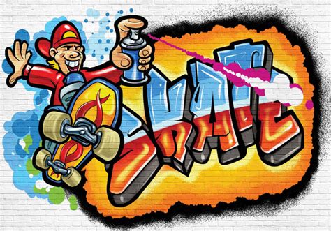 Graffiti Skateboarding Wallpaper Photo Wallpaper Ve