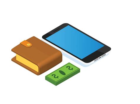 Wallet Isometric Icon Isolated Created For Mobile Web Print Products