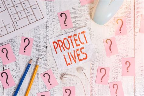 Text Sign Showing Protect Lives Conceptual Photo To Cover Or Shield