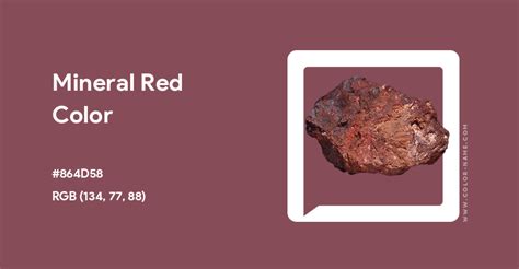 Mineral Red Color Hex Code Is 864d58