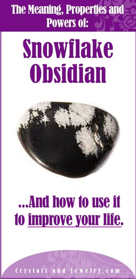 Snowflake Obsidian Meanings Properties And Powers A Complete Guide