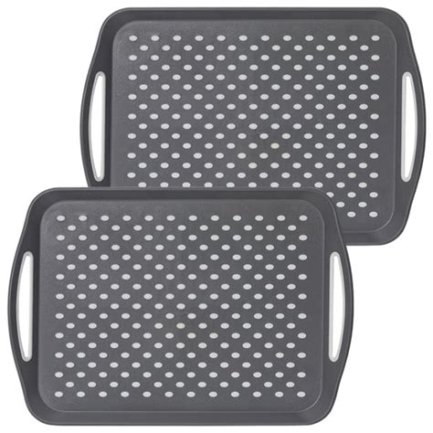 177 X 126 Anti Slip Serving Trays With Handles 2 Pcs X Large