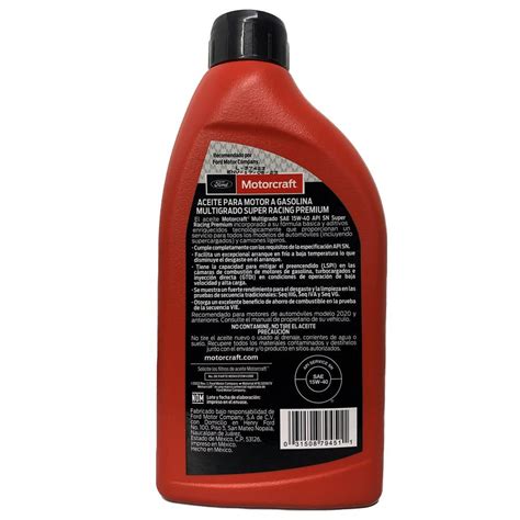 Aceite Motorcraft Super Racing Multigrado Motor Gasolina W Coppel