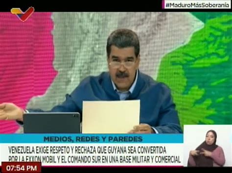 Pdte Maduro Ya Hemos Denunciado Como El Territorio De Guyana Se