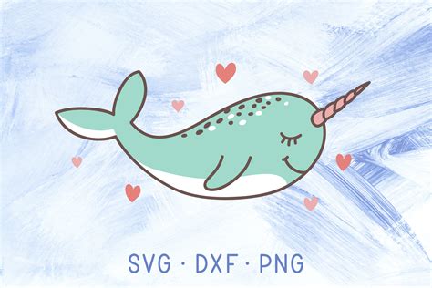 Narwhal Svg Cricut Dxf Png Narwhal Clipart Baby Narwhal Etsy New Zealand