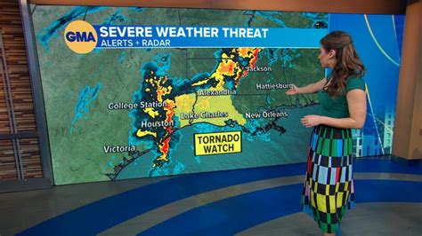 Video Severe Weather Threat Targets South Abc News