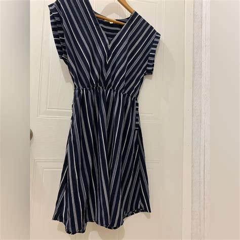 Monteau Navy Blue Dress With Pockets Gem