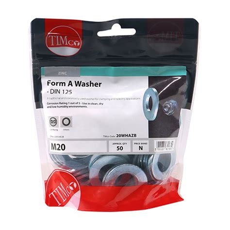 Timco Form A Washers Zinc