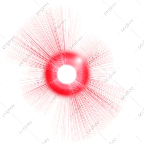 Red Glowing Light Effect Lens Flare Isolated Rays, Red, Light, Effect PNG Transparent Clipart ...