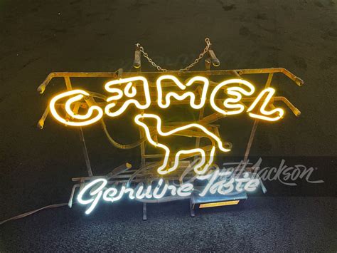 ADDENDUM ITEM VINTAGE CAMEL CIGARETTES NEON SIGN FEATURING CAMEL LOGO