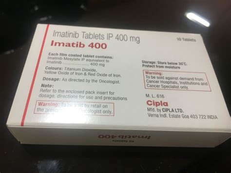 Tablets Imatinib Imatib Mg Tab Cipla Pharma Ltd Packaging Type