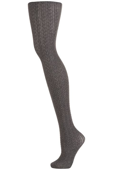 Topshop Grey Cable Tights Cable Knit Tights Grey Cable Knit Topshop