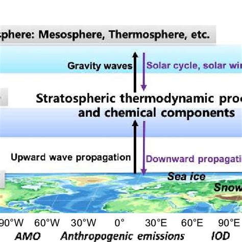 Schematic of the role of the stratosphere in whole-atmosphere ...