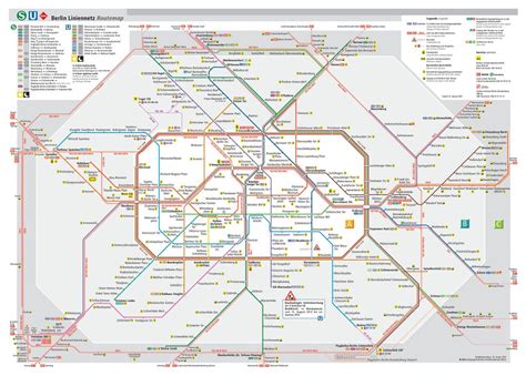 Large detailed Berlin S-Bahn map | Berlin | Germany | Europe | Mapsland | Maps of the World