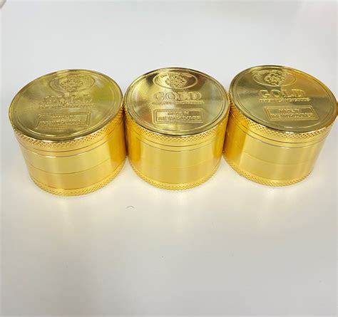 Gold Bar Grinder 4 Piece Bbfs Best Buds Forever