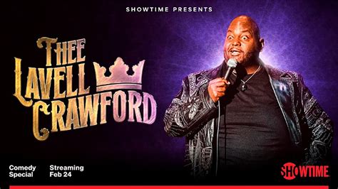 Comedian LAVELL CRAWFORDs New Special Set To Premiere February 24th On