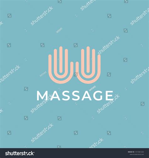 Logotipo Vetorial De Spa De Massagem Vetor Stock Livre De Direitos 1314361202 Shutterstock