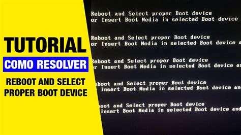 TELA PRETA COMO RESOLVER ERRO Reboot And Select Proper Device YouTube