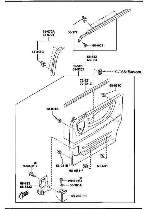 L127 68 520b05 Trimrdoor Rear Mazda Yoshiparts