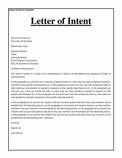 Letter Of Intent To Hire Luxury Job Application Letter Intent Example