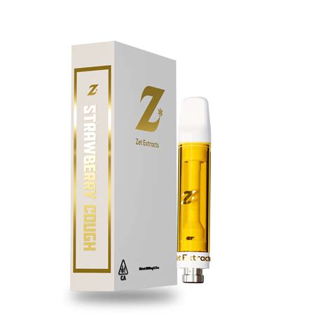 Zet Extracts 1g Premium Distillate Cartridge Strawberry Cough